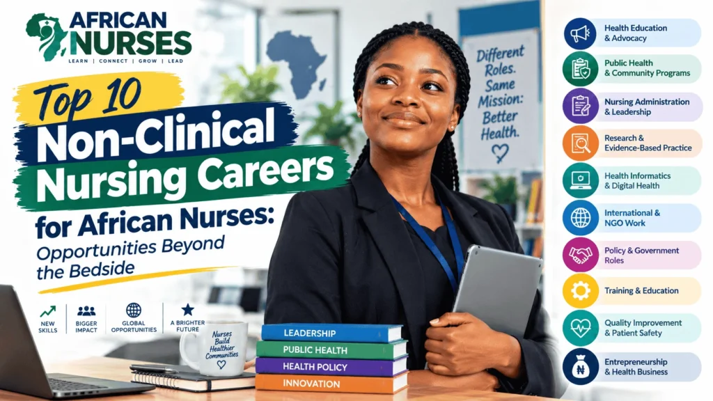 Top 10 Non-Clinical Nursing Careers for African Nurses: Opportunities Beyond the Bedside